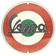 Vespa Blechschild Rund, 3D-Geprägt
