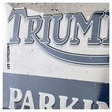 Triumph Blechschild Parking Only