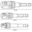 Vigor Equipment Vigor Steckschlüssel Adaptersatz
