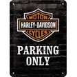 Harley-Davidson Blechschild Harley Davidson Parking Only