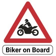 Louis Aufkleber "Biker on Board"