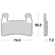 Brembo Bremsbeläge Organisch Carbon Ceramic