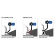 Quad Lock Moped-/Motorrad Spiegelgewindenhalterung