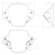 Rizoma Windschild mit Montagesatz, Polycarbonat