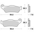 Brembo Bremsbeläge Organisch Carbon Ceramic