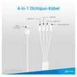 Xlayer Octopus 4-IN-1 Multi-USB-Ladekabel