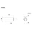 Rizoma Blinkeradapter - 32 mm, Stück