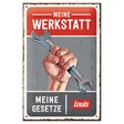 Louis Blechschild Meine Werkstatt,