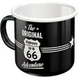 US Highways Emaille Becher Route 66