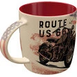US Highways Route 66 Nostalgie Keramik Becher