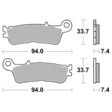 Brembo Sx Sintermetall Bremsbelag