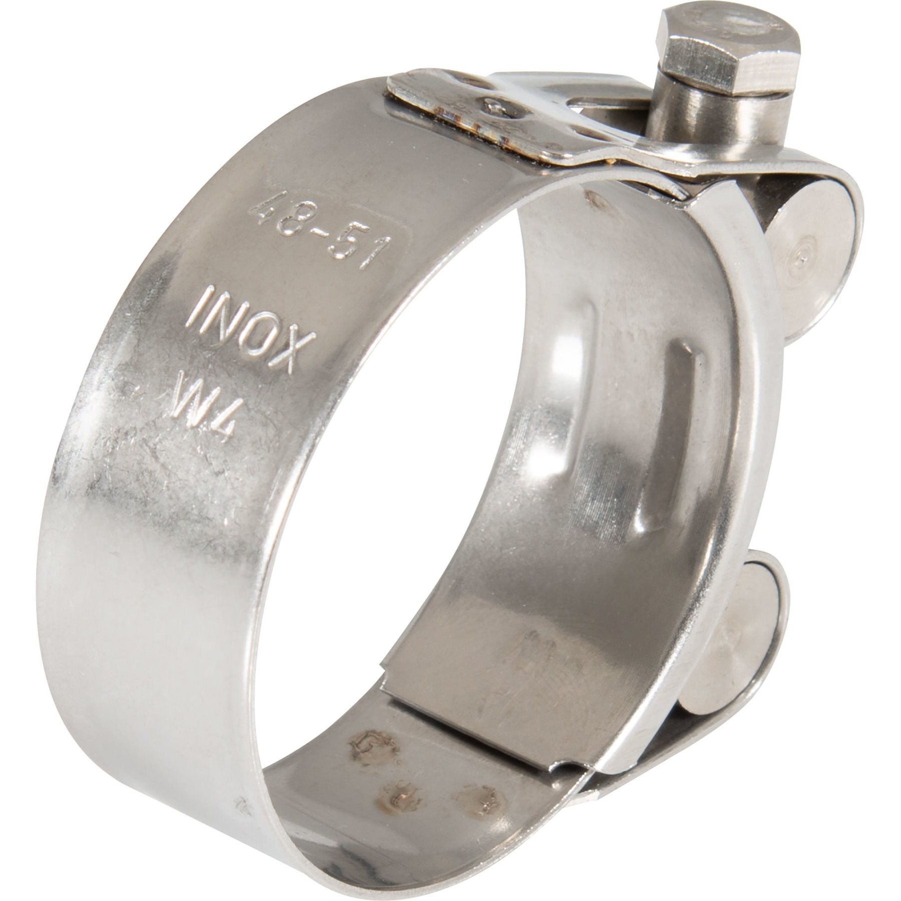 Auspuffschelle Edelstahl 48-51mm - Für Motorrad & Auto