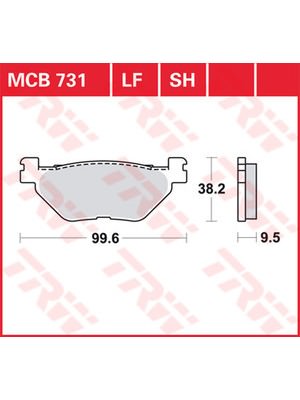 Bremsbeläge organisch