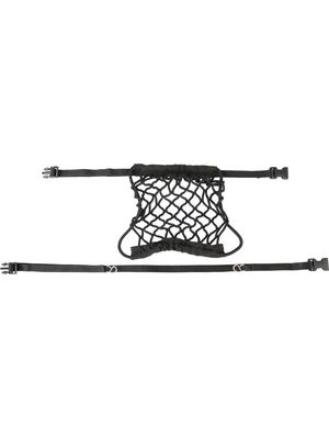 ABOSPRO Rete Portabagagli Per Moto 50x50 Cm – Rete Elasticizzata Con Ganci In Plastica, Spessore Corde 4mm, Per Fissare Casco E Bagagli - 3