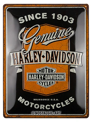 H-D Genuine metal sign