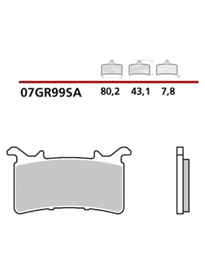Plaquettes De Frein Metal Fritté