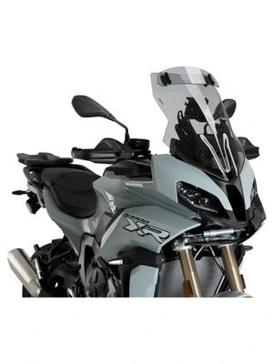 Touring windshield with spoiler