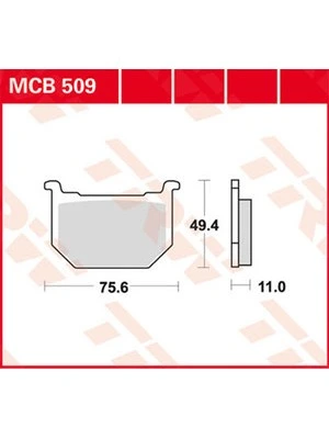 Brzdová obložení TRW organická