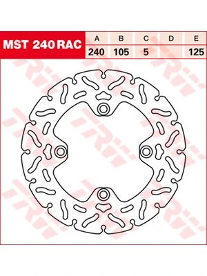 Discos freno Racing, traseros, con ABE