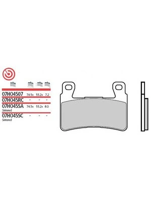 Plaquett frein Organique Carbon Ceramic