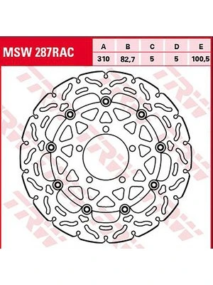 Dischi freno racing anteriori, con ABE