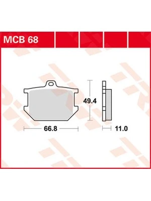 Bremsbeläge Organisch