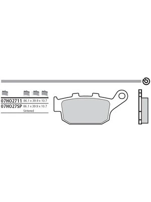 Organic carbon ceramic brake pads