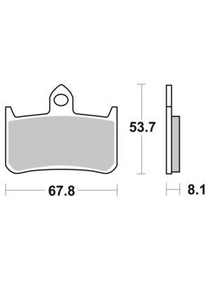 Plaquett frein Organique Carbon Ceramic