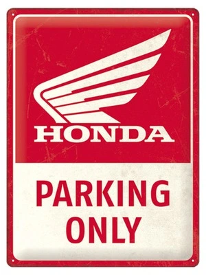 Targa metallica Honda Parking Only