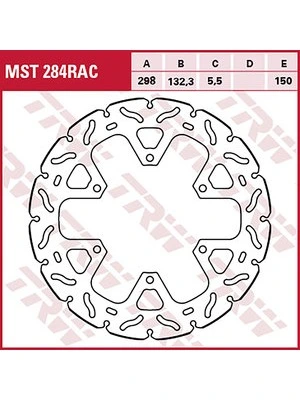 Racing brake discs, rear, with ABE