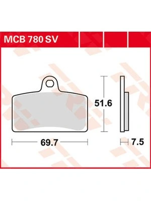 Pastillas de freno orgánicas TRW