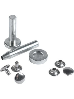 Rivetti 9 mm argento con attrezzo