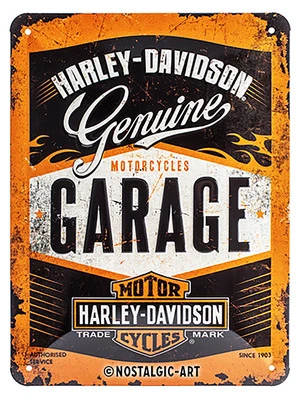 Blechschild Harley Davidson "Garage"