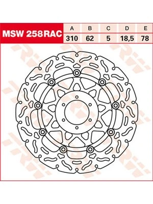 Bremseskiver Racing foran, med ABE
