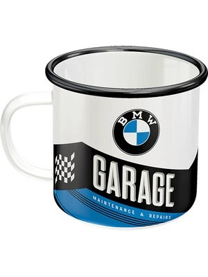 Retro Emaille Becher - BMW Garage