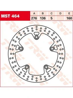 Bromsskivor Racing, bak, typgodkännande