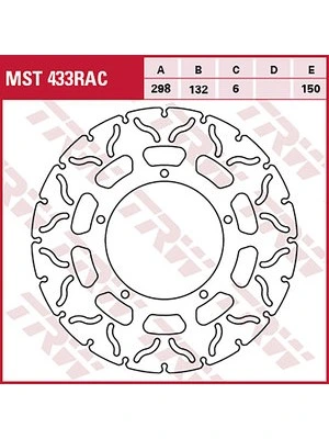 Disques de frein Racing, arr., avec ABE