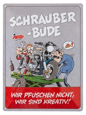 "Schrauberbude" Metal Sign