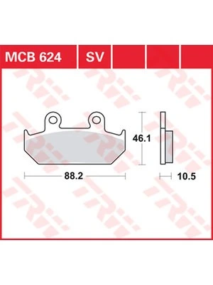 Bremsbeläge Organisch