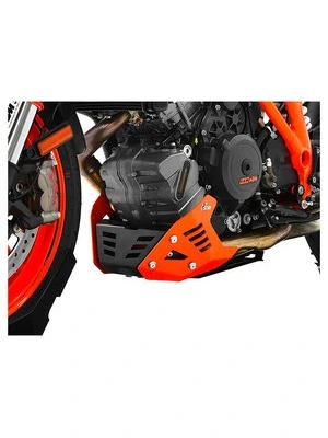 Engine Guard In Black-Orange