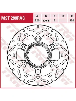 Disques de frein Racing, arr., avec ABE