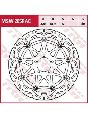 Racing front brake discs, with ABE