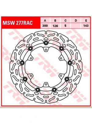 Dischi freno racing anteriori, con ABE