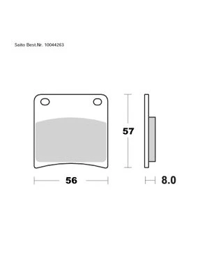 Bremsebelægninger Organisk Med Tgk