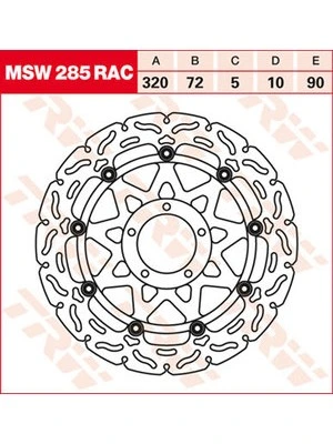 Remschijven Racing vooraan, met ABE
