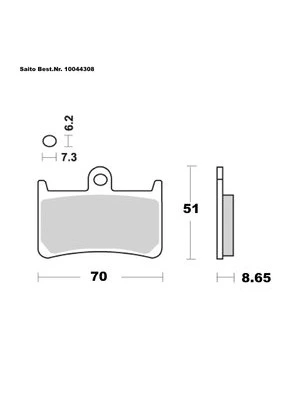 Pastiglie freno organiche con ABE