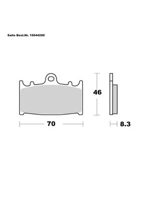 Bremsbeläge organisch mit ABE
