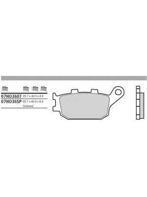 Bremsbeläge Organisch Carbon Ceramic