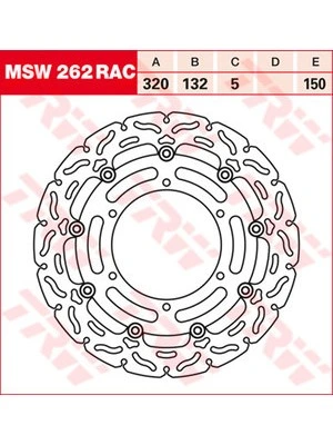 Racing front brake discs, with ABE
