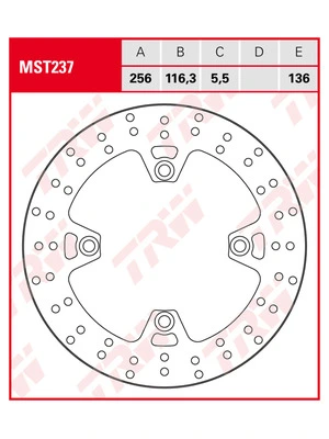 Back brake disc